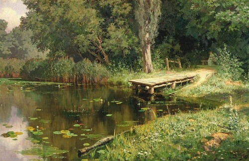 Заросший пруд.
Василий Дмитриевич Поленов, 1879.