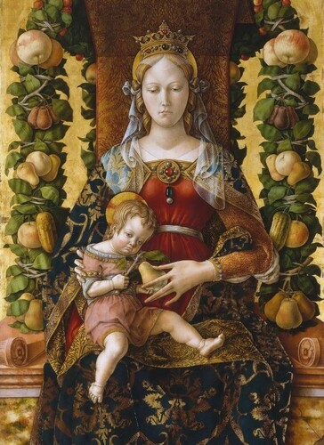 Мадонна делла Канделетта (фрагмент).
Карло Кривелли, 1492.