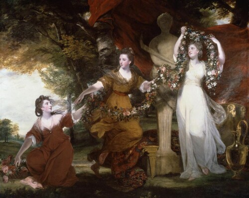 ''Три дамы, украшающие бюст Гименея'' 1773 года.